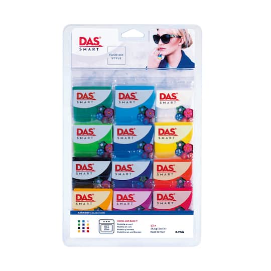 Das&#xAE; Smart 12-Color Harmonic Colors Modeling Clay Set